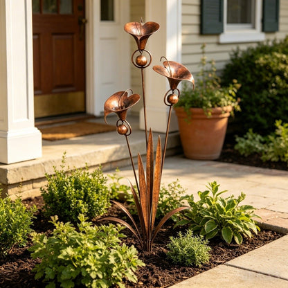 CallaChime™ | Handcrafted Garden Stake with Wind Chimes