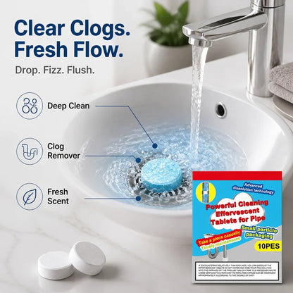 Purevia™ Effervescent Tablets — Effortless Fizzing Power That Clears Clogs and Refreshes Your Home Instantly