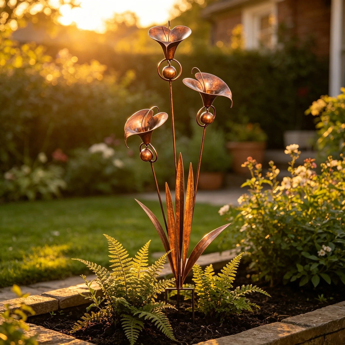CallaChime™ | Handcrafted Garden Stake with Wind Chimes