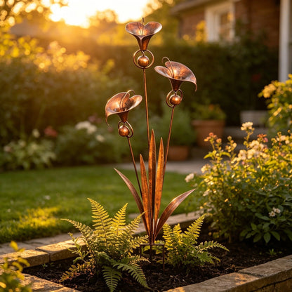 CallaChime™ | Handcrafted Garden Stake with Wind Chimes