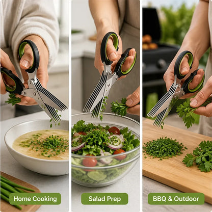ChopBloom™ Herb Scissors — Slice Faster, Feel the Joy of Effortless Prep