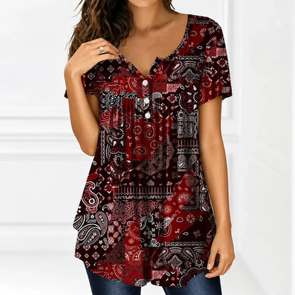Lunessa™ V-Neck Top — Breeze Through Your Day in Effortless Cool Confidence