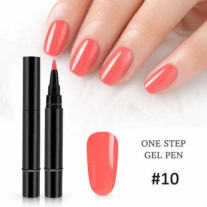 Geloria™ All-in-One Gel Pen — Flawless, Fade-Proof Nails That Shine Through Everything