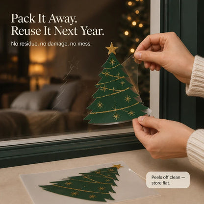 Merryvue – Double-Sided Static-Cling Christmas Window Decals
