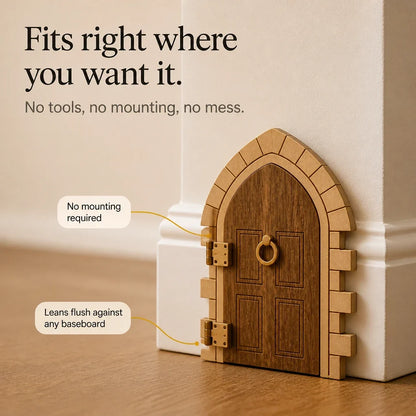 Hearthhollow – Illuminated Hidden Gnome Scene Miniature Door