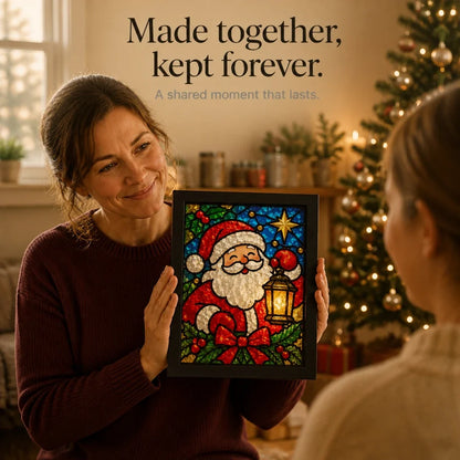 NoelGlow – Foil-Backed Christmas Stained Glass Art Kit