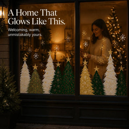 Merryvue – Double-Sided Static-Cling Christmas Window Decals