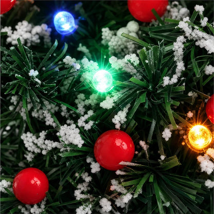 CedarGlow – Solar Multicolor LED Cedar Christmas Tree