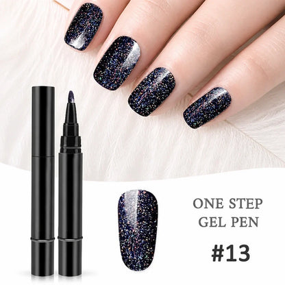 Geloria™ All-in-One Gel Pen — Flawless, Fade-Proof Nails That Shine Through Everything