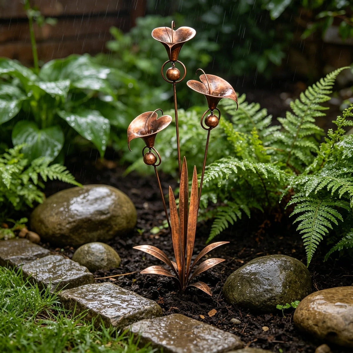 CallaChime™ | Handcrafted Garden Stake with Wind Chimes