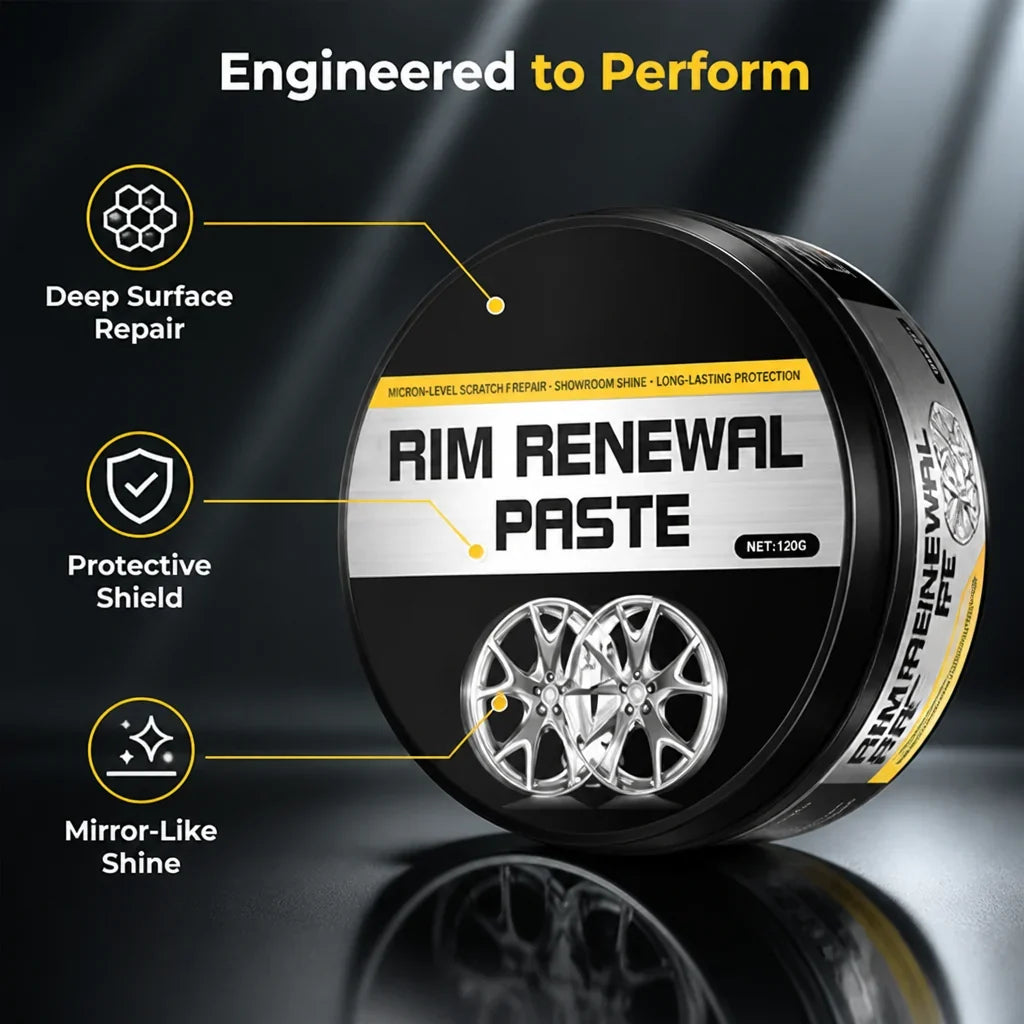 AlloyGlow™ Wheel Paste — Instantly Erase Scratches and Lock in Showroom Shine for Miles