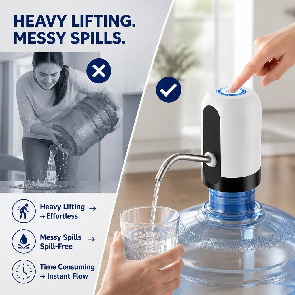 HydroDock™ — Effortless Water Anytime, No Lifting, No Spills