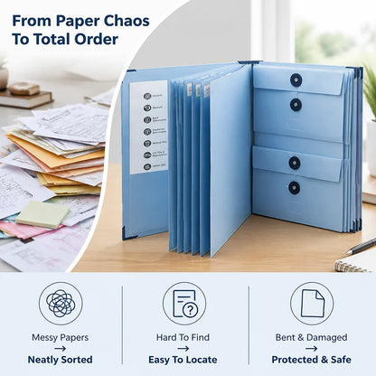 FolioBin™ — Conquer Clutter and Enjoy the Calm of Perfectly Organized Papers