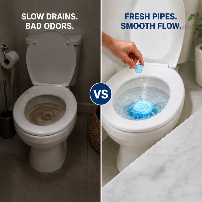 Purevia™ Effervescent Tablets — Effortless Fizzing Power That Clears Clogs and Refreshes Your Home Instantly