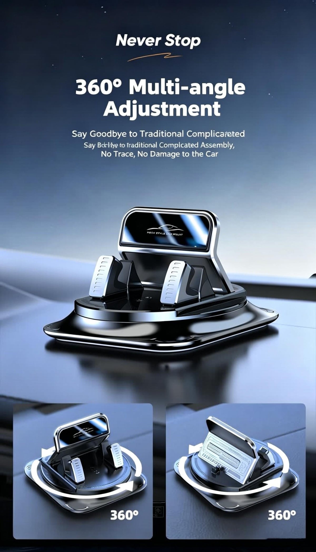 GripSure™ | Smartphone Mount with Suction Cup and 360° Rotation