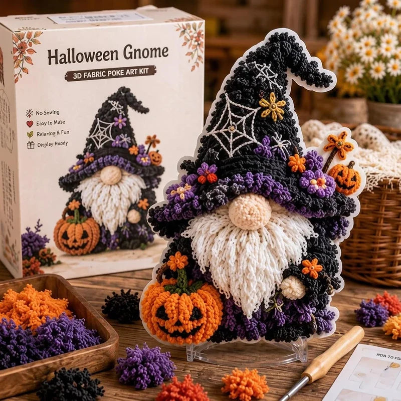 Gnome & Glow – Punch Needle Gnome Craft Kit