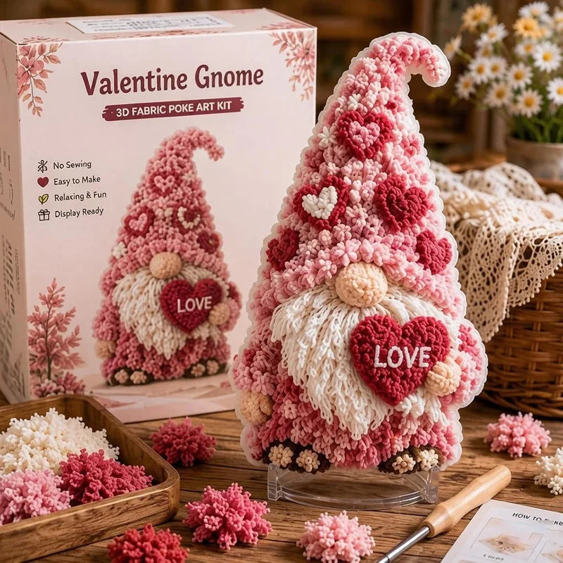Gnome & Glow – Punch Needle Gnome Craft Kit