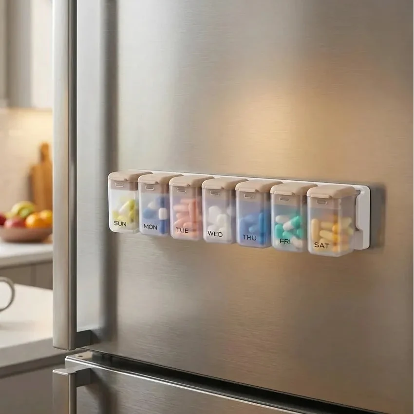 Aethel Magnetic Weekly Pill Organizer