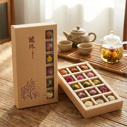 Blooming Flower Tea Balls 18 Pieces | Pu-erh Dragon Ball Tea
