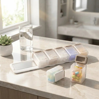 Aethel Magnetic Weekly Pill Organizer
