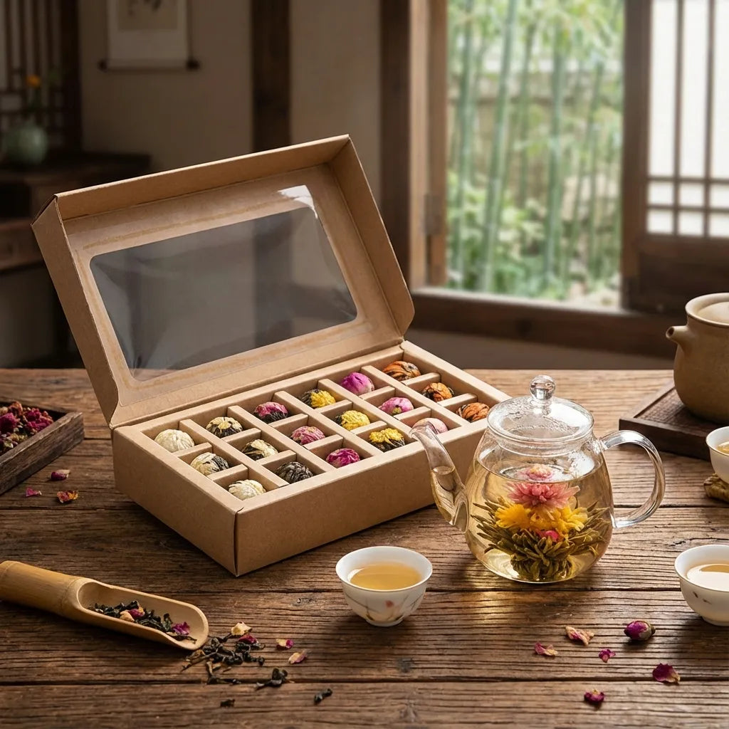 Blooming Flower Tea Balls 18 Pieces | Pu-erh Dragon Ball Tea