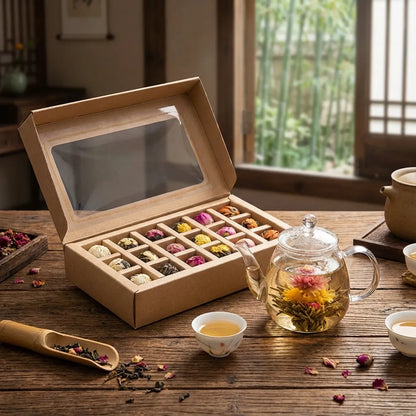 Blooming Flower Tea Balls 18 Pieces | Pu-erh Dragon Ball Tea