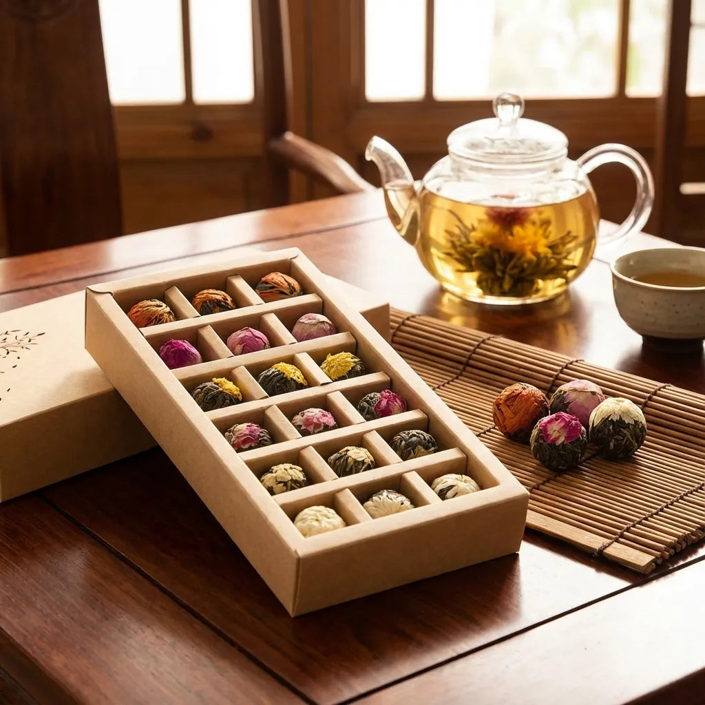 Blooming Flower Tea Balls 18 Pieces | Pu-erh Dragon Ball Tea