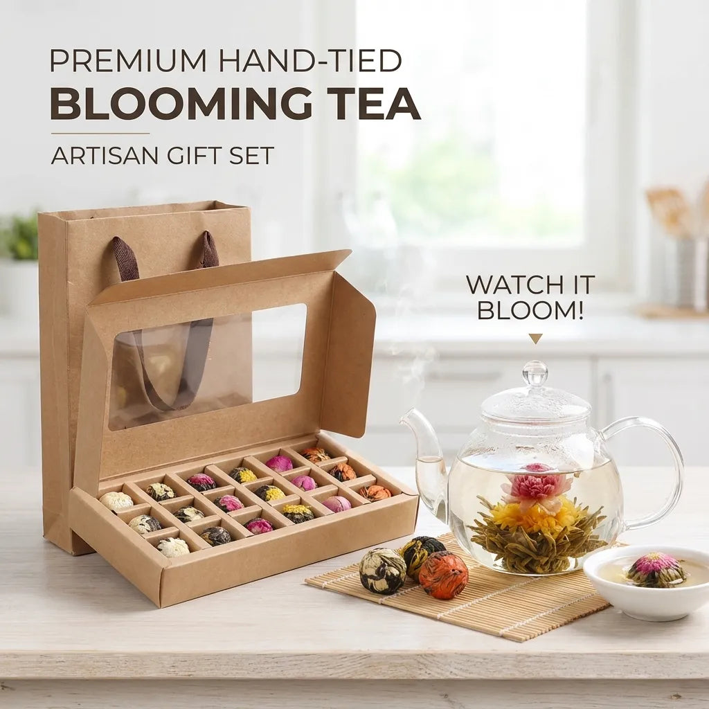 Blooming Flower Tea Balls 18 Pieces | Pu-erh Dragon Ball Tea
