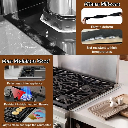 Stainless Steel Stove Gap Covers