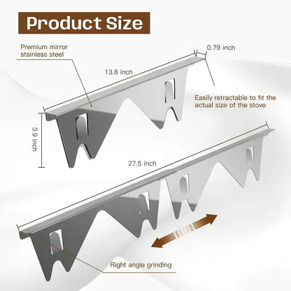 Stainless Steel Stove Gap Covers