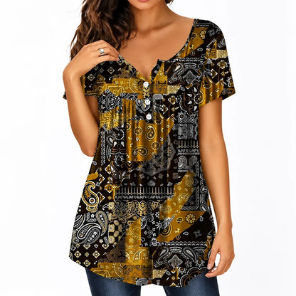 Lunessa™ V-Neck Top — Breeze Through Your Day in Effortless Cool Confidence