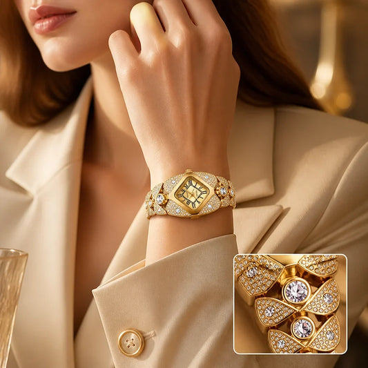 Aurelia™ Quartz Bracelet Watch — Command Every Room with Dazzling Confidence and Timeless Precision