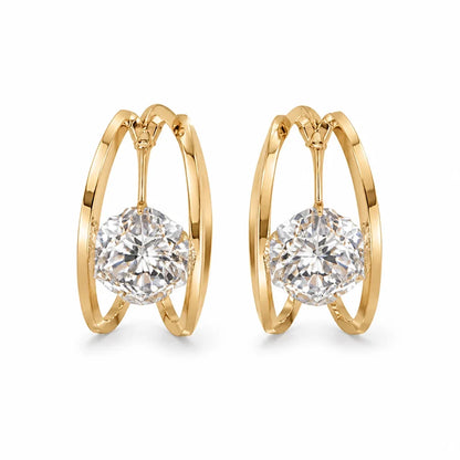 Eloria™ Double Hoop Earrings — Command Every Room with Effortless Glow and Weightless Confidence