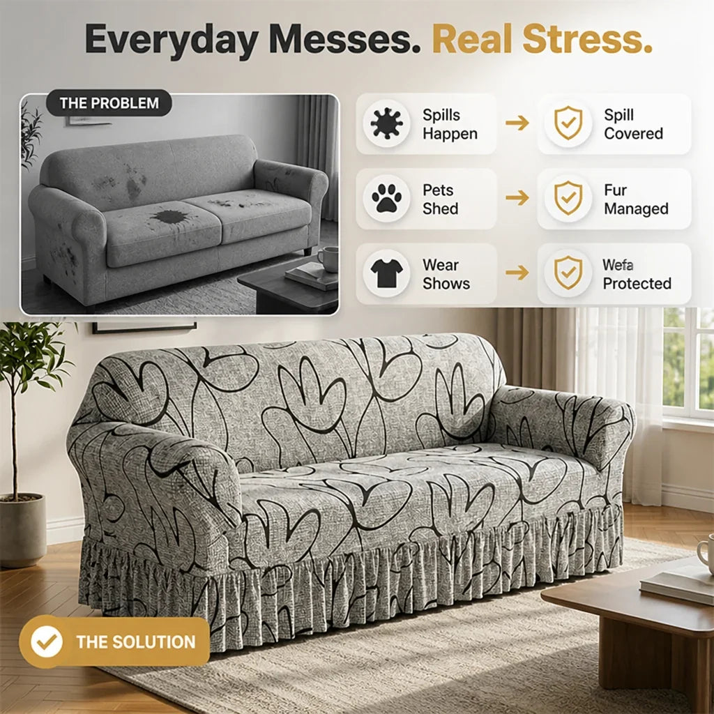 CouchDrape™ — Wrap Your Sofa in Flawless Elegance That Feels Made Just for You