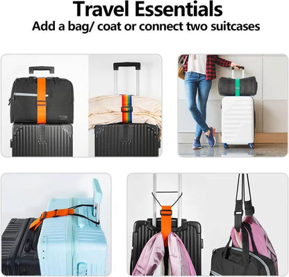 Prism™ – Iridescent Adjustable Luggage Connector Straps (2-Pack)