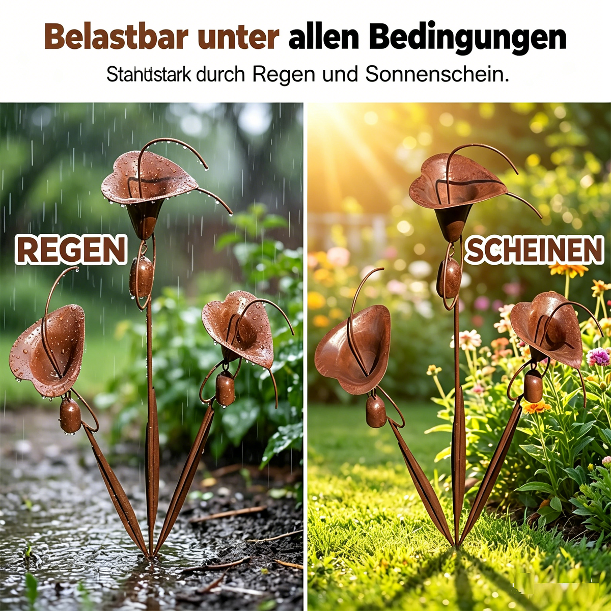 CallaChime™ | Handcrafted Garden Stake with Wind Chimes