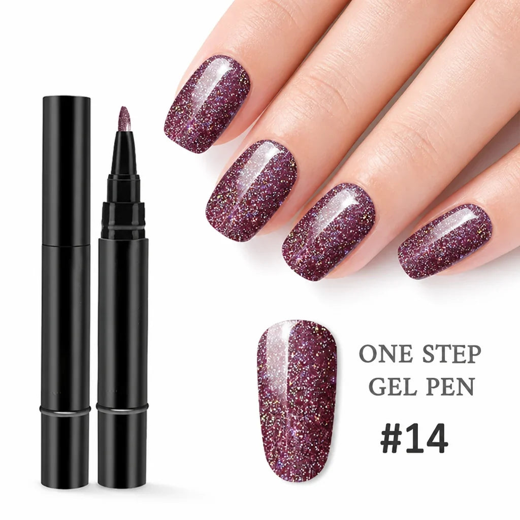 VeraBella™ All-in-One Gel Pen — Flawless, Fade-Proof Nails That Shine Through Everything