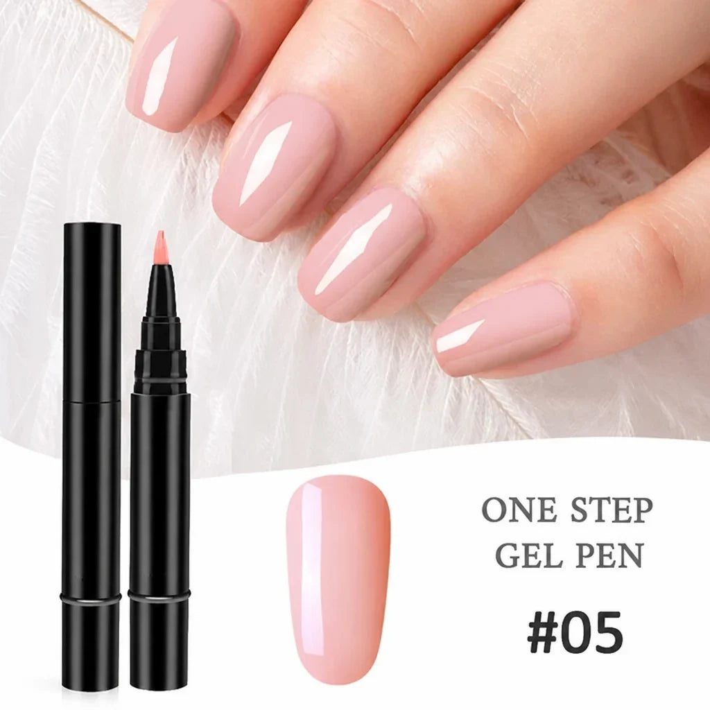 Geloria™ All-in-One Gel Pen — Flawless, Fade-Proof Nails That Shine Through Everything
