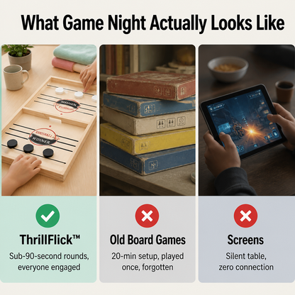 ThrillFlick™ — Pull, Flick, and Watch the Whole Family Forget Their Phones