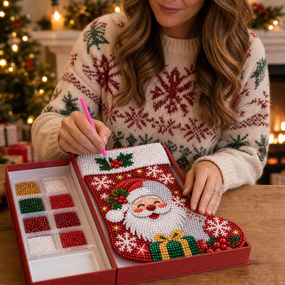 Stockcraft – Diamond Painting Christmas Stocking Kit