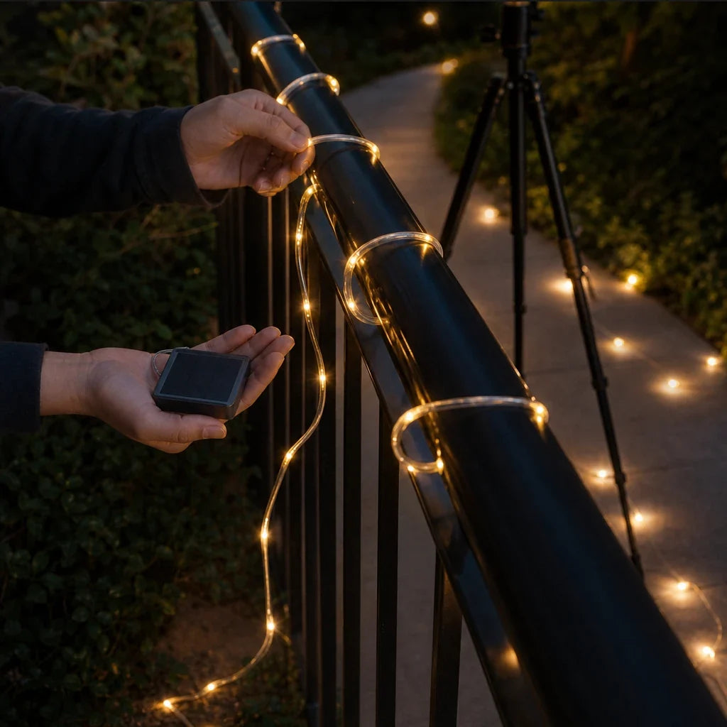 Everglow – Solar PVC Tube Outdoor String Lights