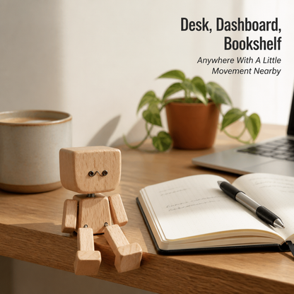 SwayBuddie™ Wooden Bobble Figure