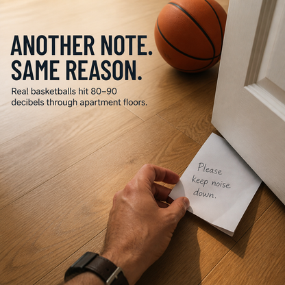 Silent Indoor Basketball Hoop – No Drill Installation Required