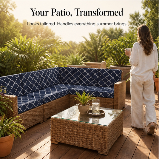Willowdale™ – Ultra-Stretch Water-Repellent Patio Cushion Covers + 50% OFF