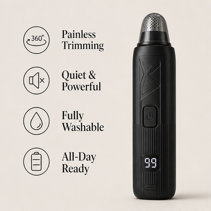 Trimora – Painless 360° Rotary Nose & Ear Hair Trimmer