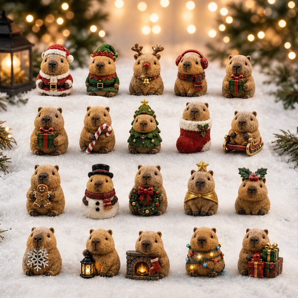Capybloom – 24-Day Capybara Charm Blind Box Advent Calendar