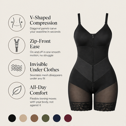 Snatcheline – V-Shaped Diagonal Compression Waist Cincher Shapewear + 50% OFF