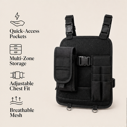 Toolcrest – Hands-Free Multi-Pocket Chest Tool Organizer