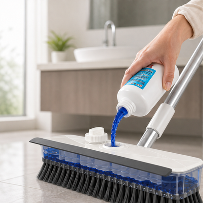 Scrubwick – Soap-Dispensing Scrub, Squeegee & Dry Floor Brush