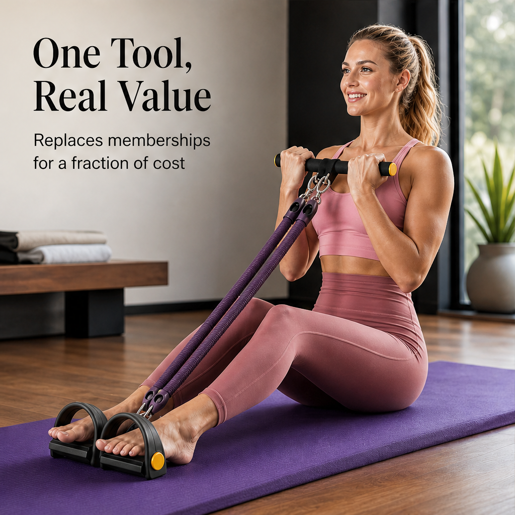 Corefynt – Adjustable Resistance Pedal Band for Core and Full-Body Toning + 50% OFF